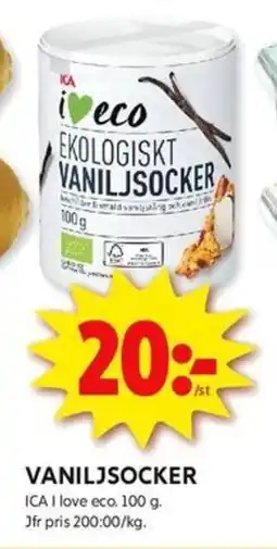 ICA Kvantum ICA Vaniljsocker erbjuda