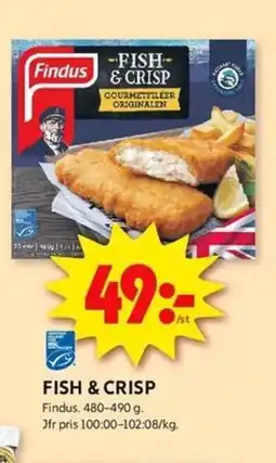 ICA Kvantum FINDUS Fish & crisp erbjuda
