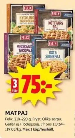 ICA Kvantum FELIX Matpaj erbjuda