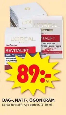 ICA Kvantum Dag-, natt-, ögonkräm erbjuda