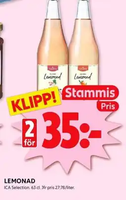 ICA Kvantum ICA Lemonad erbjuda