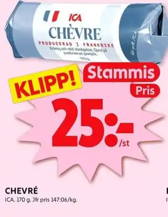 ICA Kvantum ICA Chèvre erbjuda