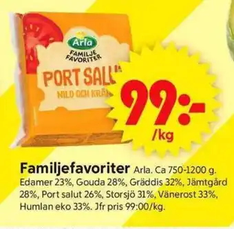 ICA Supermarket ARLA Familjefavoriter erbjuda