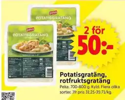 ICA Supermarket PEKA Potatisgratäng, rotfruktsgratäng erbjuda