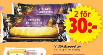 ICA Supermarket ICA Vitlöksbaguetter erbjuda