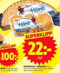 ICA Supermarket Hönökaka, jollekaka erbjuda