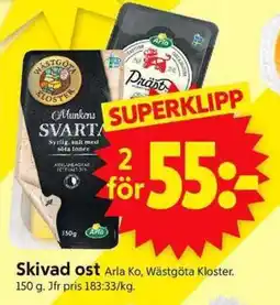 ICA Supermarket ARLA Skivad ost erbjuda