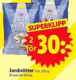 ICA Supermarket ICA Jordnötter erbjuda