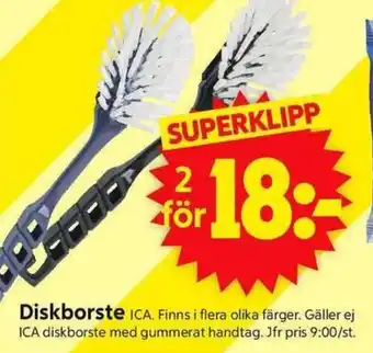 ICA Supermarket ICA Diskborste erbjuda