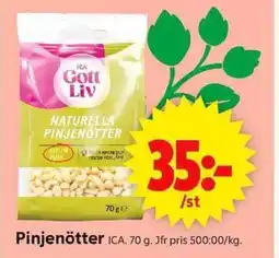 ICA Supermarket ICA Pinjenötter erbjuda