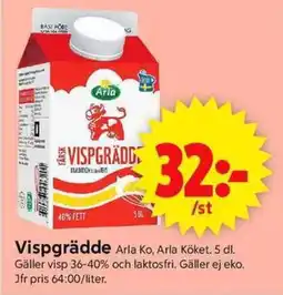 ICA Supermarket ARLA Vispgrädde erbjuda