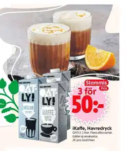 ICA Supermarket OATLY Ikaffe, havredryck erbjuda