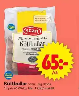 ICA Supermarket SCAN Köttbullar erbjuda
