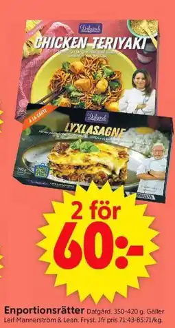 ICA Supermarket Enportionsrätter erbjuda