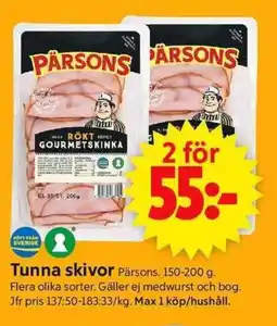 ICA Supermarket Tunna skivor erbjuda