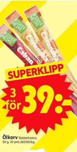 ICA Supermarket Ölkorv erbjuda