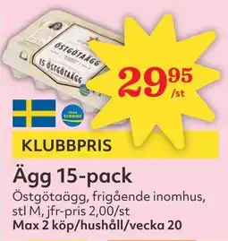 Östenssons Ägg 15-pack erbjuda