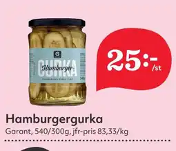 Östenssons GARANT Hamburgergurka erbjuda