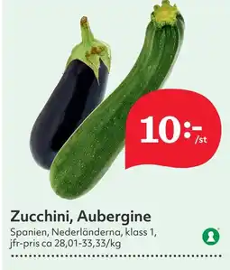 Östenssons Zucchini, aubergine erbjuda