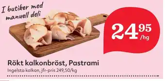 Östenssons Rökt kalkonbröst, pastrami erbjuda