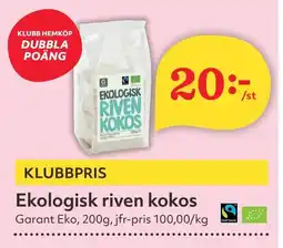 Östenssons GARANT Ekologisk riven kokos erbjuda