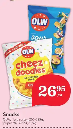 Östenssons OLW Snacks erbjuda