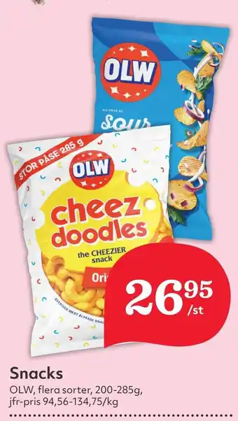 Östenssons OLW Snacks erbjuda