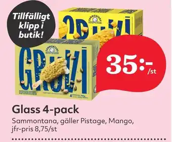Östenssons Glass 4-pack erbjuda