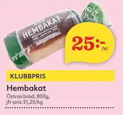 Östenssons Hembakat erbjuda