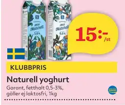 Östenssons GARANT Naturell yoghurt erbjuda