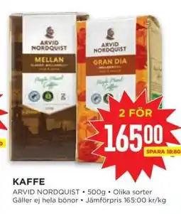 Willys KAFFE ARVID NORDQUIST erbjuda
