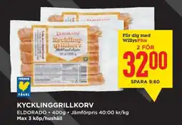 Willys Kycklinggrillkorv erbjuda