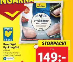 Lidl Kronfågel Kycklingfilé erbjuda