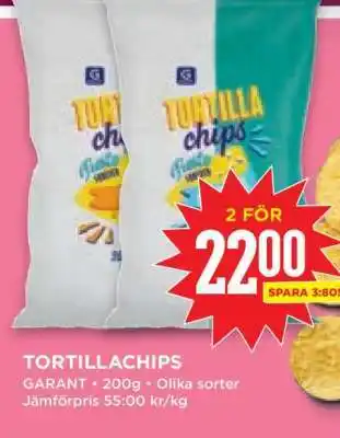 Willys Tortillachips erbjuda