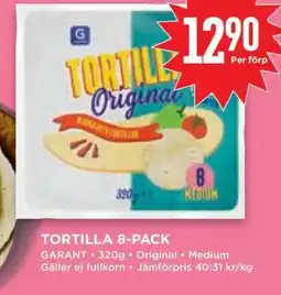 Willys TORTILLA 8-PACK erbjuda