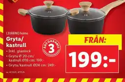 Lidl LIVARNO home Gryta/kastrull erbjuda
