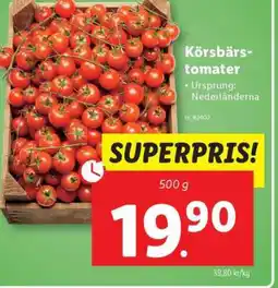 Lidl Körsbärstomater erbjuda