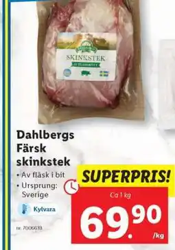 Lidl Dahlbergs Färsk skinkstek erbjuda