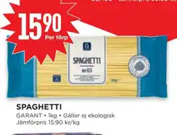 Willys SPAGHETTI erbjuda