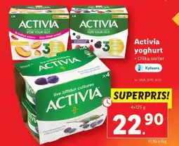 Lidl Activia yoghurt erbjuda