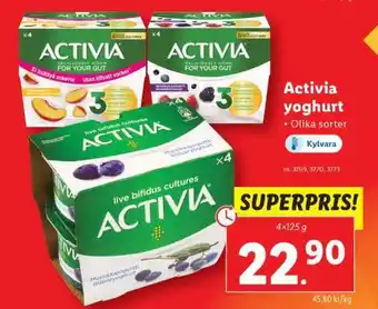 Lidl Activia yoghurt erbjuda