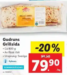 Lidl Gudruns Grillsida erbjuda