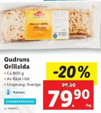 Lidl Gudruns Grillsida erbjuda