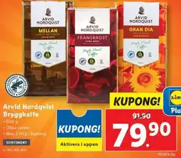 Lidl Arvid Nordquist Bryggkaffe erbjuda