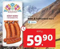 Lidl Küljanka Rökt Korv i Schlesisk Stil erbjuda