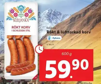Lidl Küljanka Rökt Korv i Schlesisk Stil erbjuda
