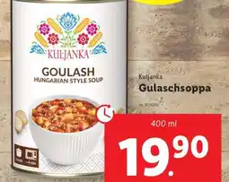 Lidl Kuljanka Gulaschsoppa erbjuda