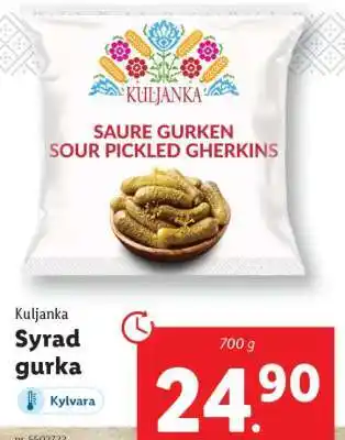 Lidl Kuljanka Syrad gurka erbjuda