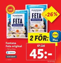 Lidl Fontana feta original erbjuda