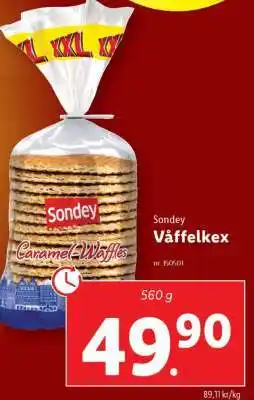 Lidl Sondey Våffelkex erbjuda